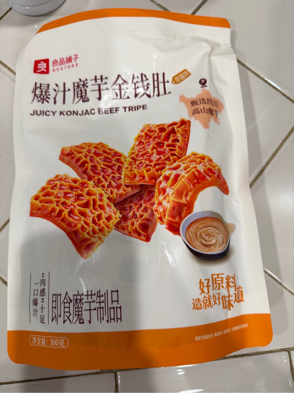 Get Juicy Konjac Tripe (Sesame Sauce Flavor) 300 g Delivered
