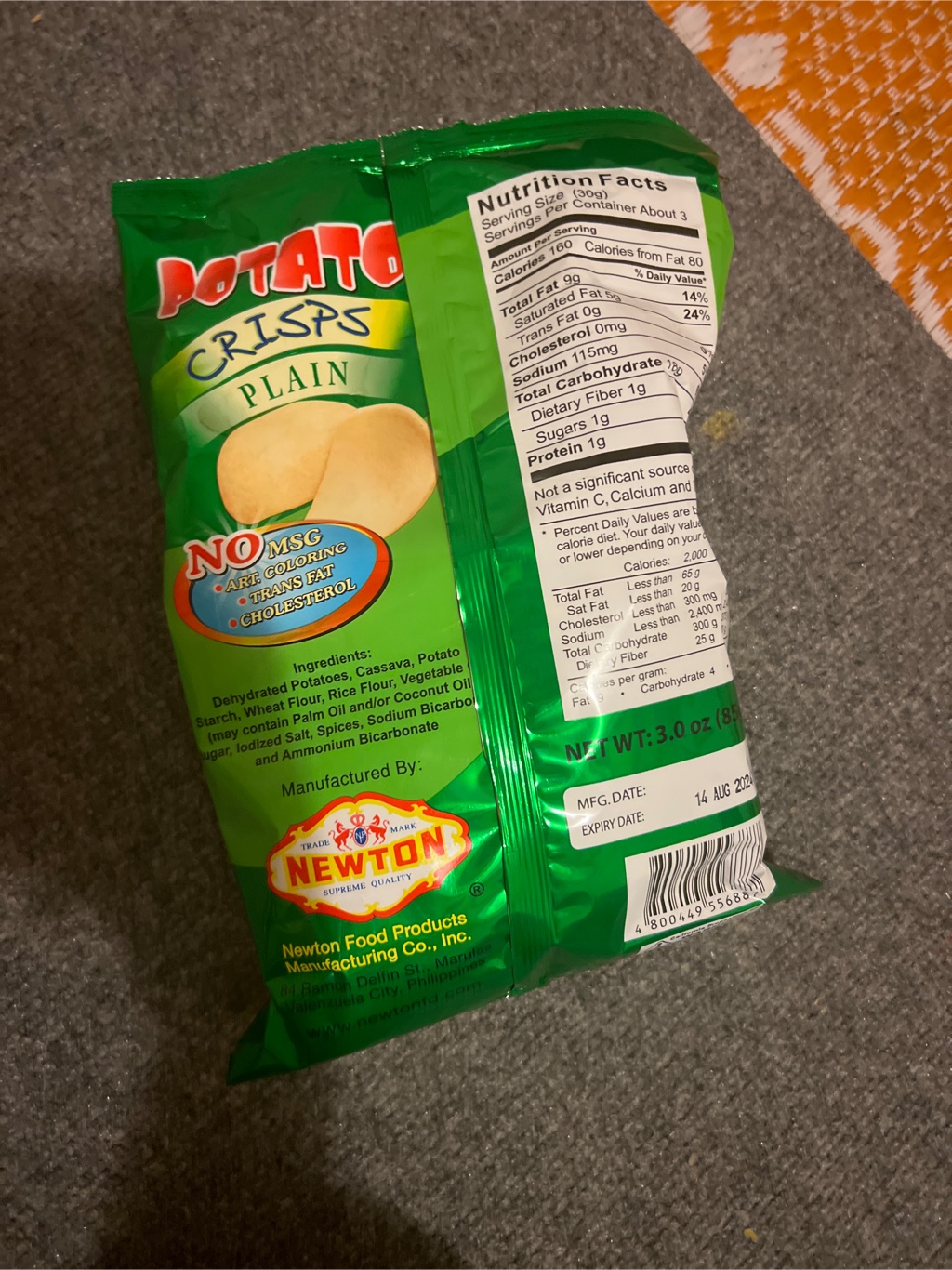 Lala ポテトチップス（原味） - Weee!