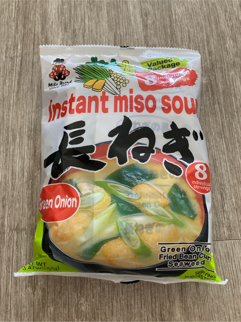 神州一味噌 インスタントみそ汁（長ねぎ・8食入り） 6.21 オンス - Weee!