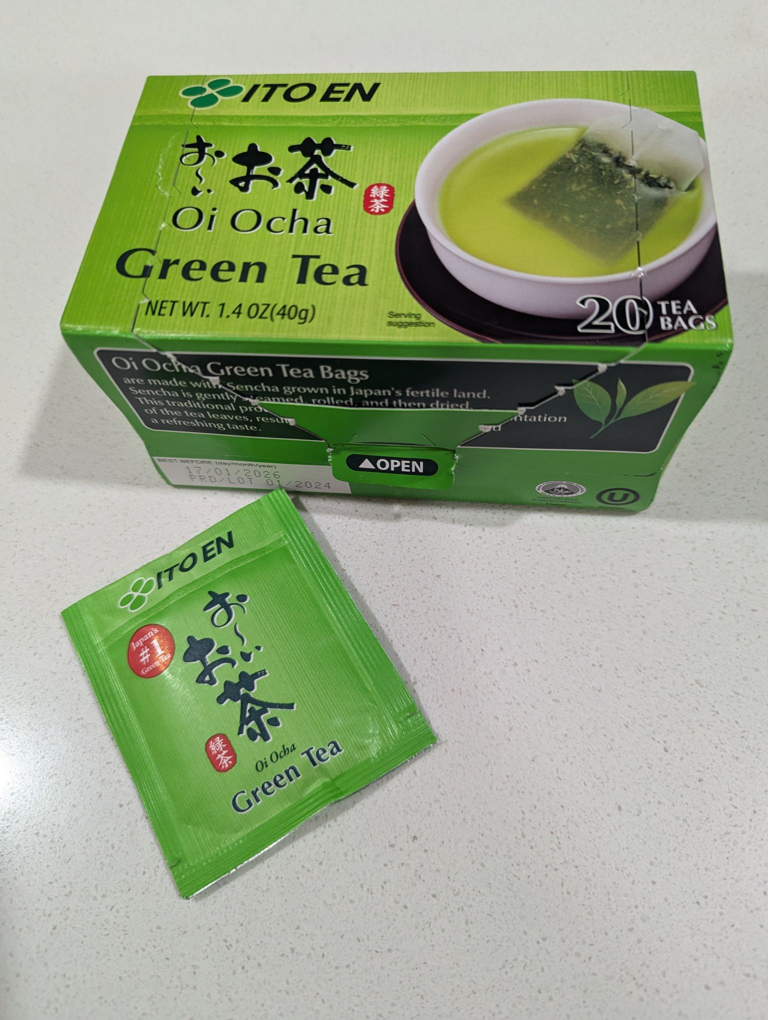 伊藤園 おーいお茶 緑茶 20袋入り 0.07 オンス*20 パック - Weee!