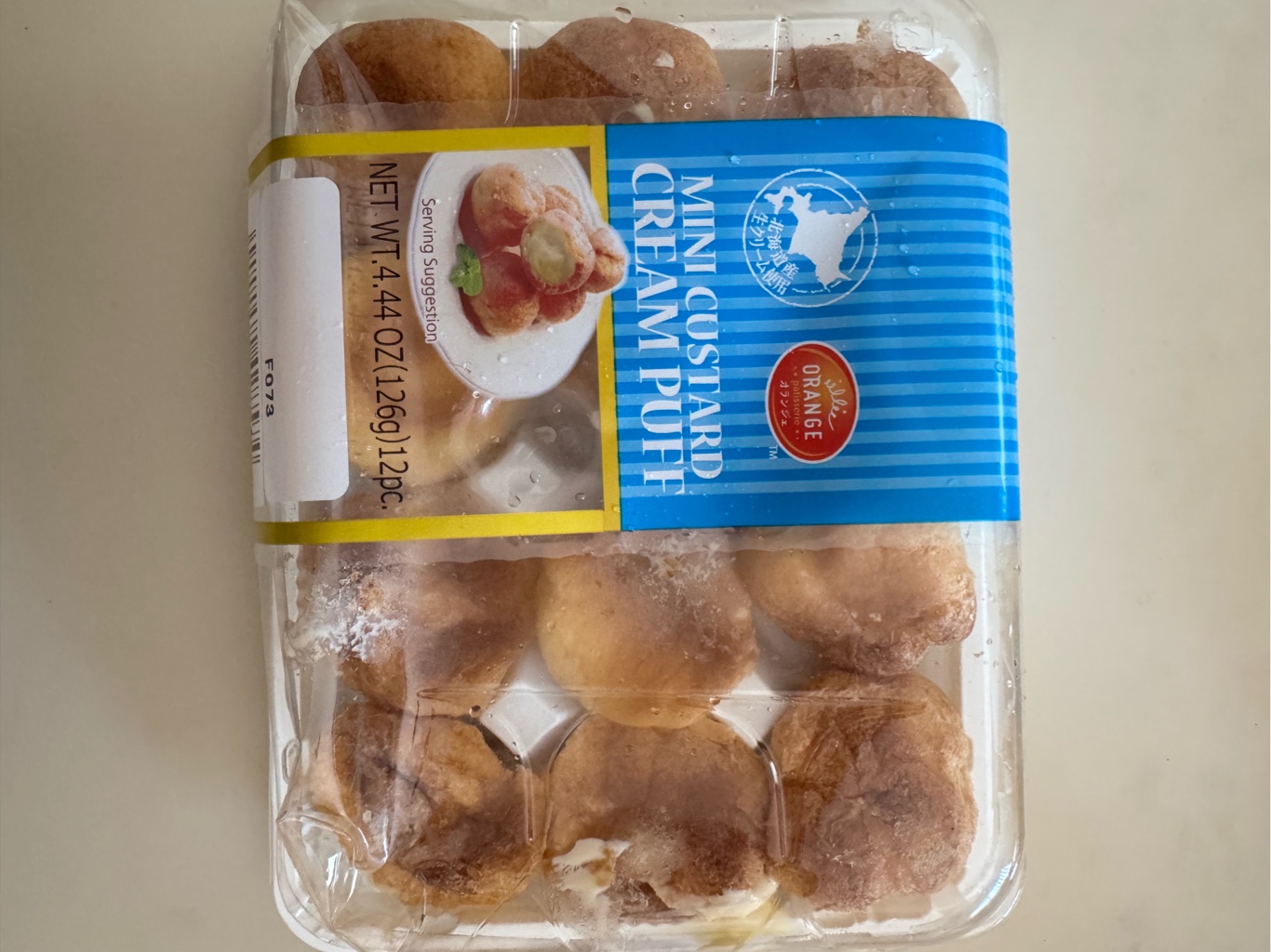 Get Orange Mini Cream puff Custard 126 g Delivered | Weee
