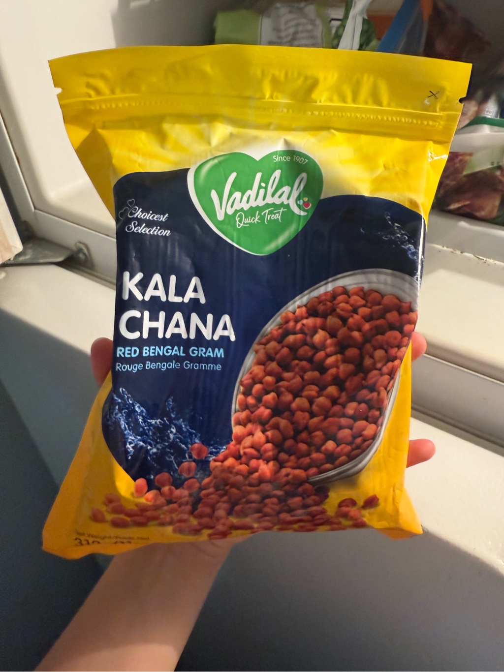 Get Vadilal Kala Chana (Black Chickpeas), Frozen 11.01 oz