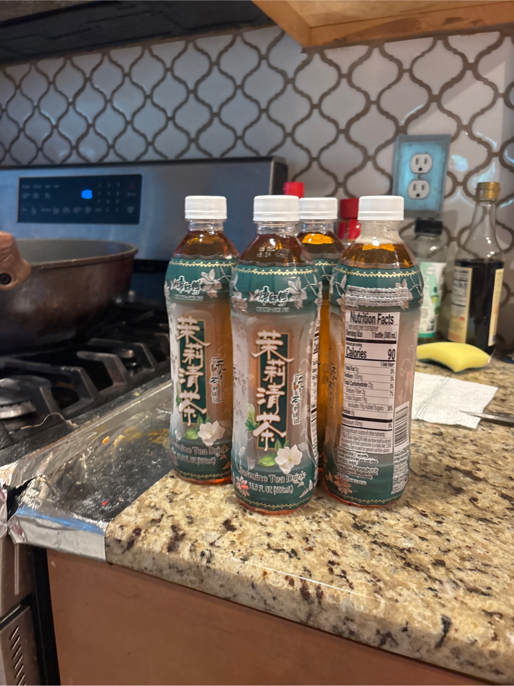 Get Kangshifu Jasmine Green Tea, Less Sugar 500 ml Delivered