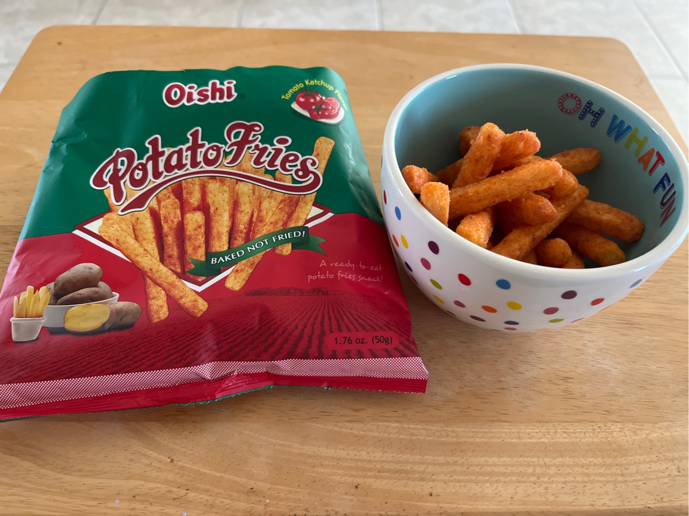 Oishi フライドポテト トマト味 50 グラム - Weee!