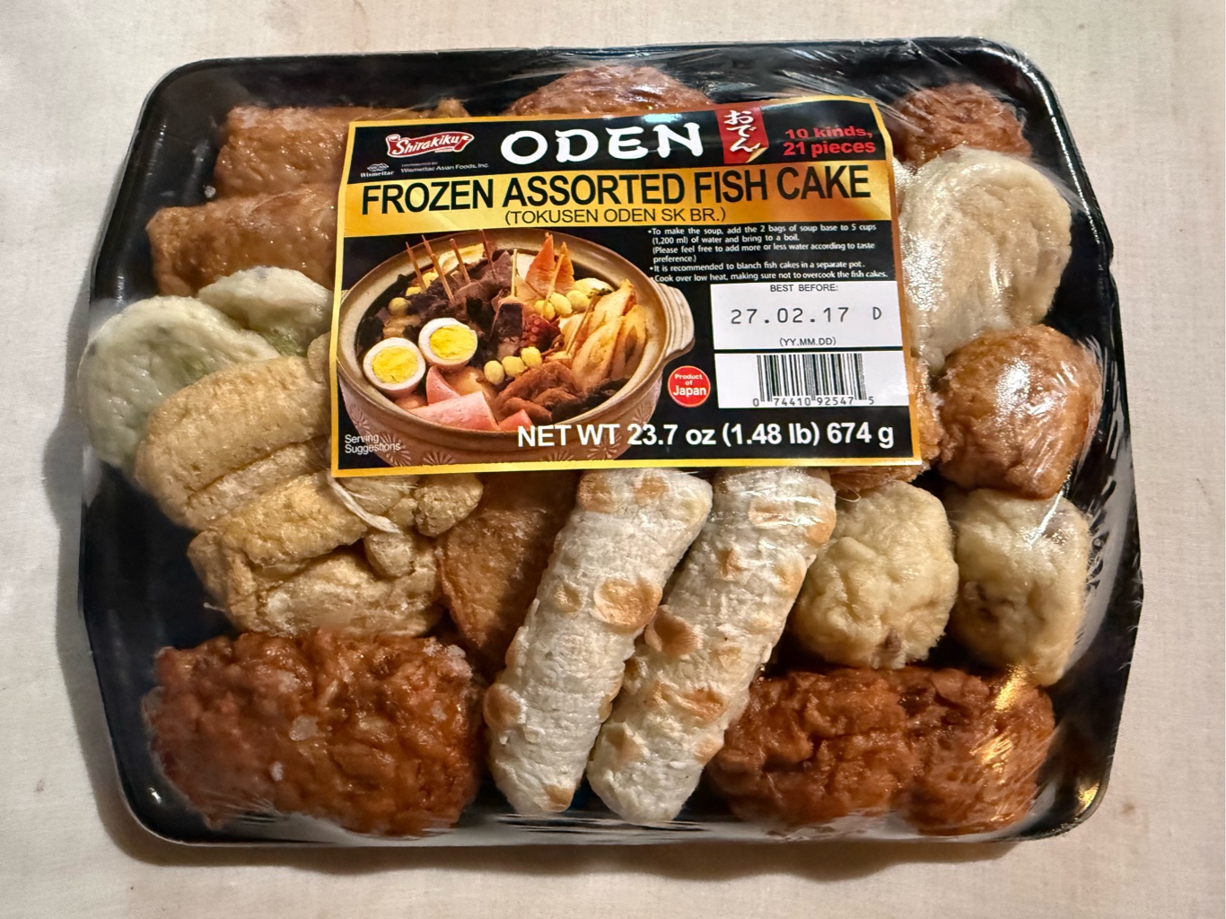おでん Shirakiku おでんセット 冷凍 10種類21点入り おでんスープ付き 650g