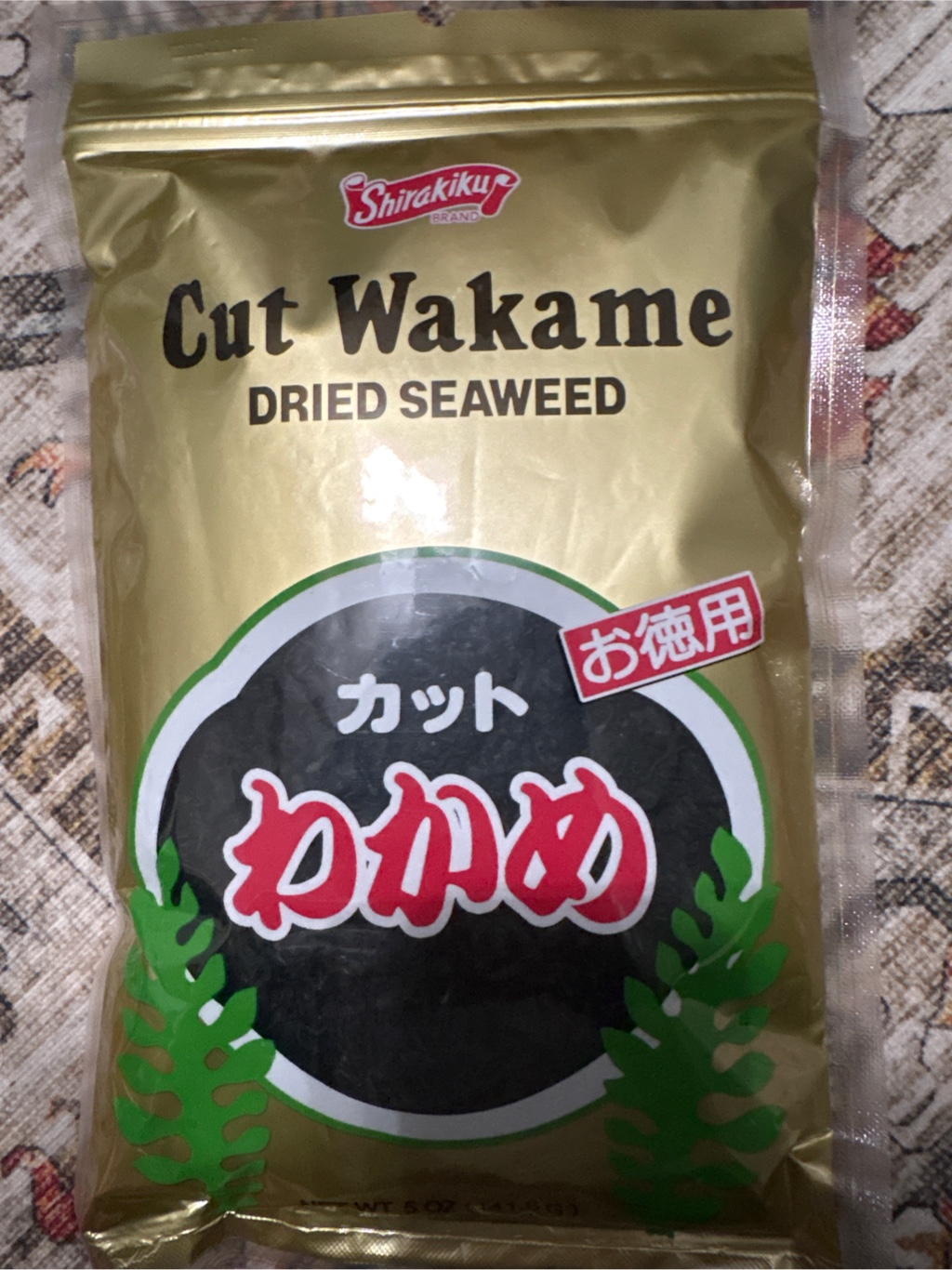 タイヤ　わかめ Shirakiku お徳用 カットわかめ 5 オンス - Weee!