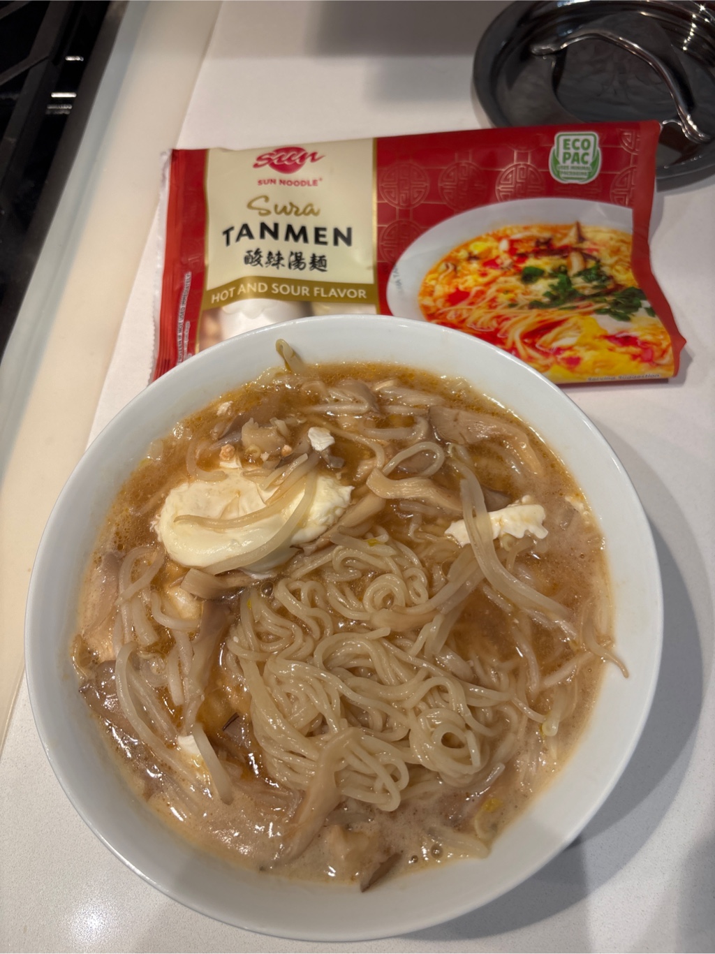 Get Sun Noodle Sura Tanmen Hot & Sour Flavor, Frozen (2 Servings