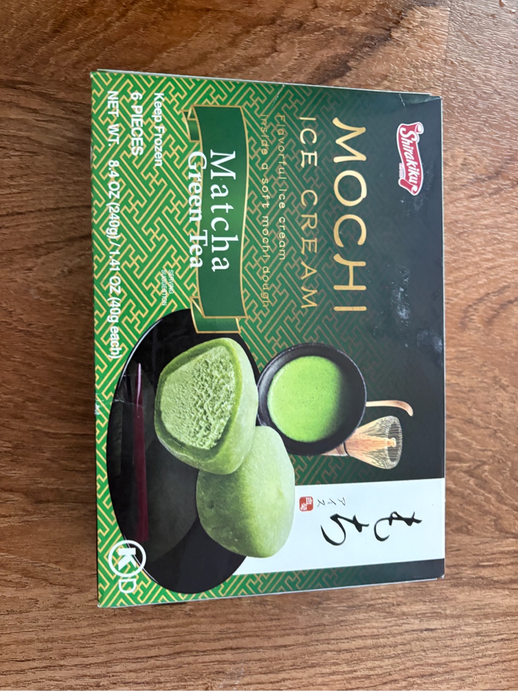 Get Shirakiku Mochi Ice Cream Matcha 6pcs, Frozen 8.4 oz Delivered