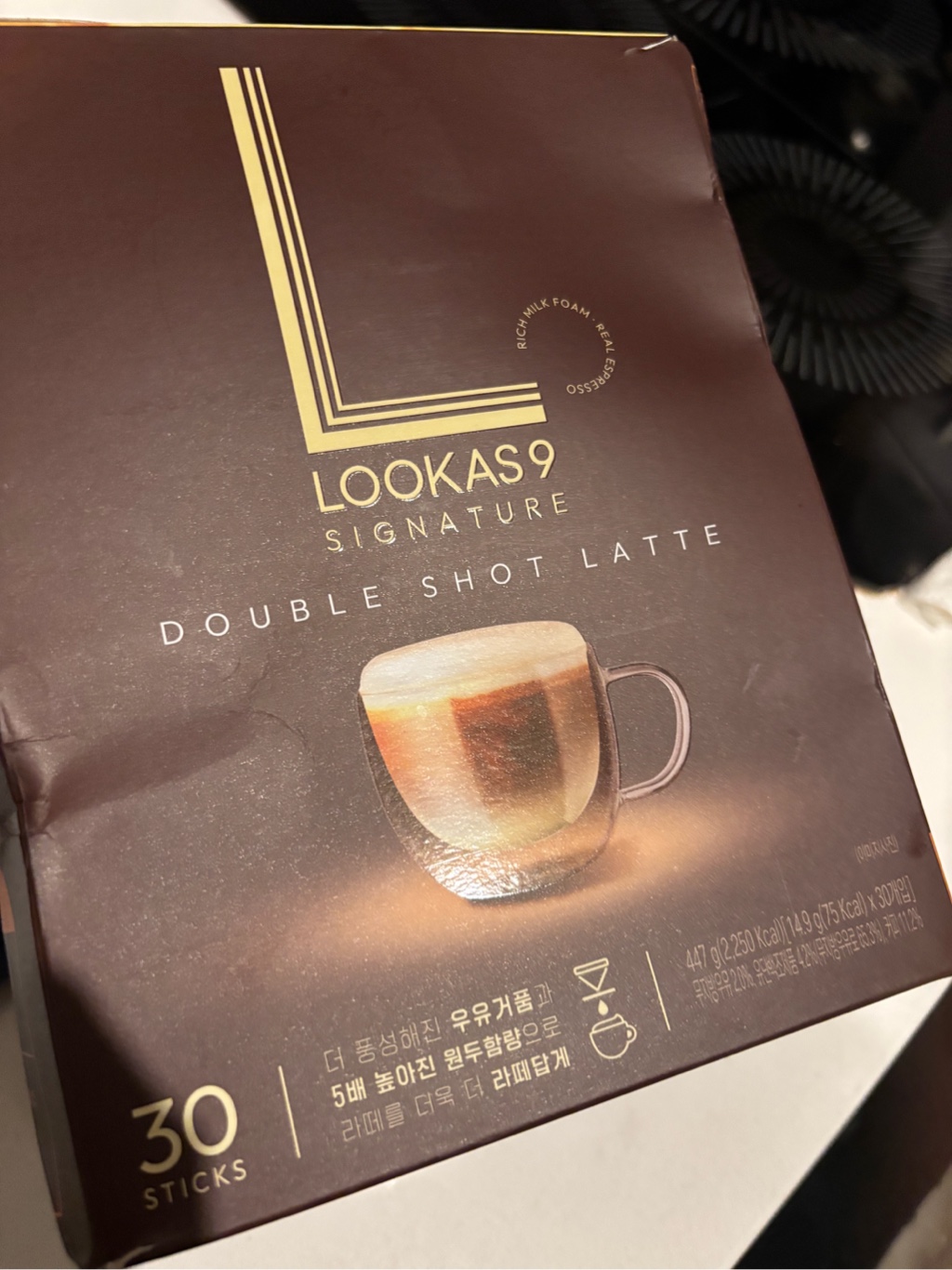 NAMYANG LOOKAS 9 DOUBLE SHOT LATTE 0.52 オンス*30 パック - Weee!
