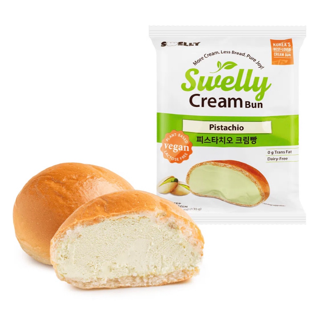 Get Swelly Pistachio Cream Bun, Frozen 130 g Delivered | Weee