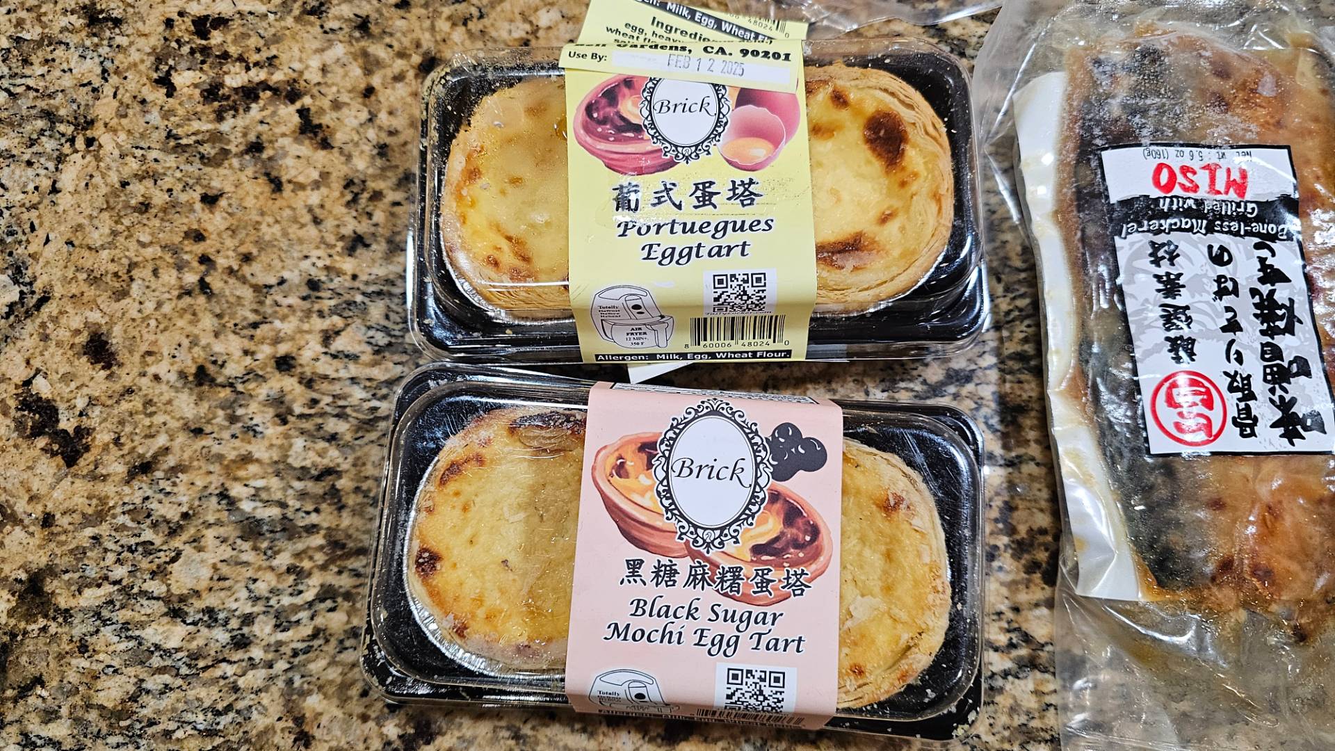 Get Brick Black Sugar Mochi Egg Tart, Frozen Delivered