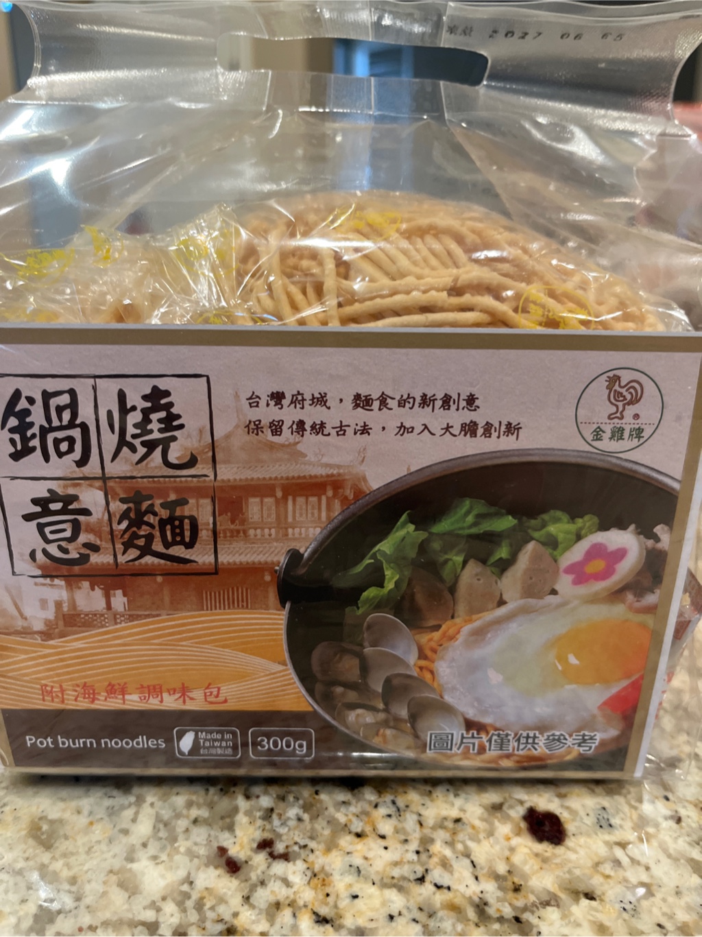 金雞牌鍋燒意麵附海鮮調味包5包300 克- Weee!