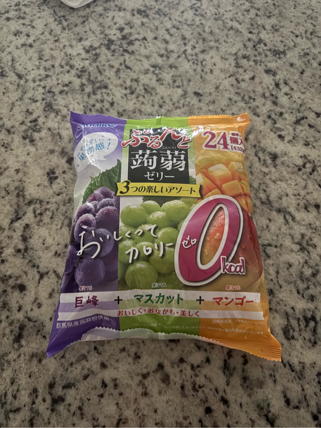 オリヒロ ぷるんと蒟蒻ゼリー アソート カロリーゼロ 巨峰+マスカット+