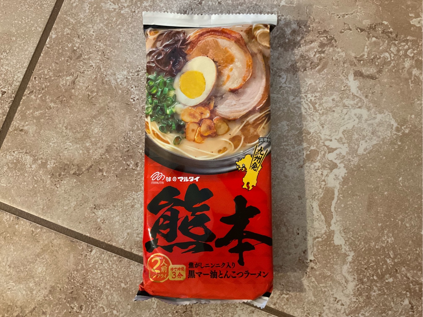 大特価￥19000 　1食分￥158　マルタイ熊本黒マー油とんこつラーメン みんなのレビュー：「マルタイ 熊本黒マー油とんこつラーメン」の評判