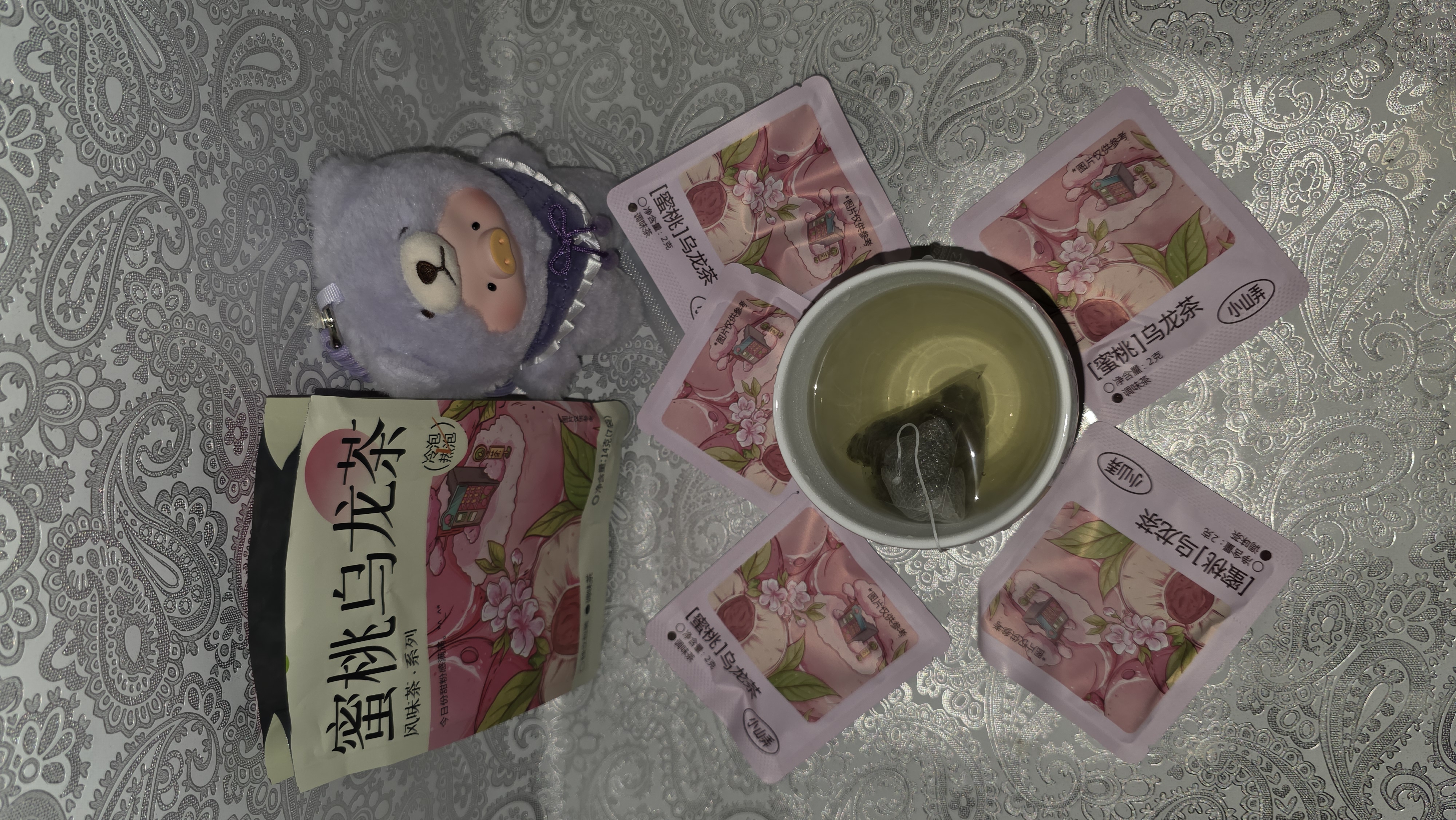 Get Peach Oolong Tea 7pcs Flower tea 0.49 oz Delivered | Weee
