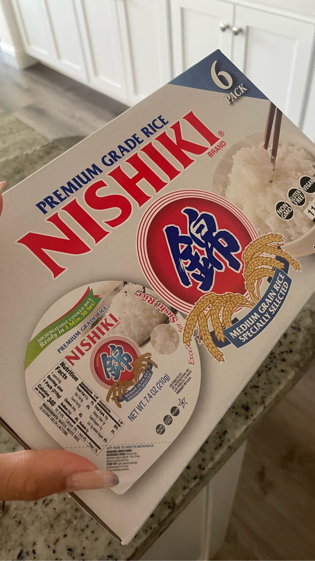 錦 レトルトごはん パックご飯 6個入り 7.4 オンス - Weee!