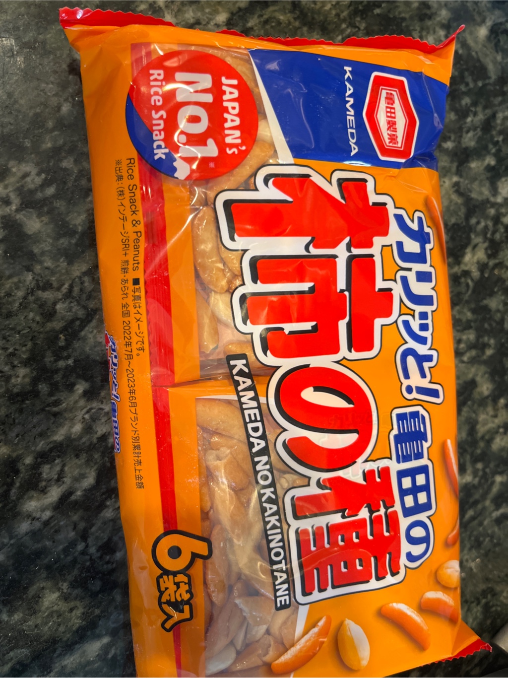 亀田 柿の種 6P 180 グラム - Weee!