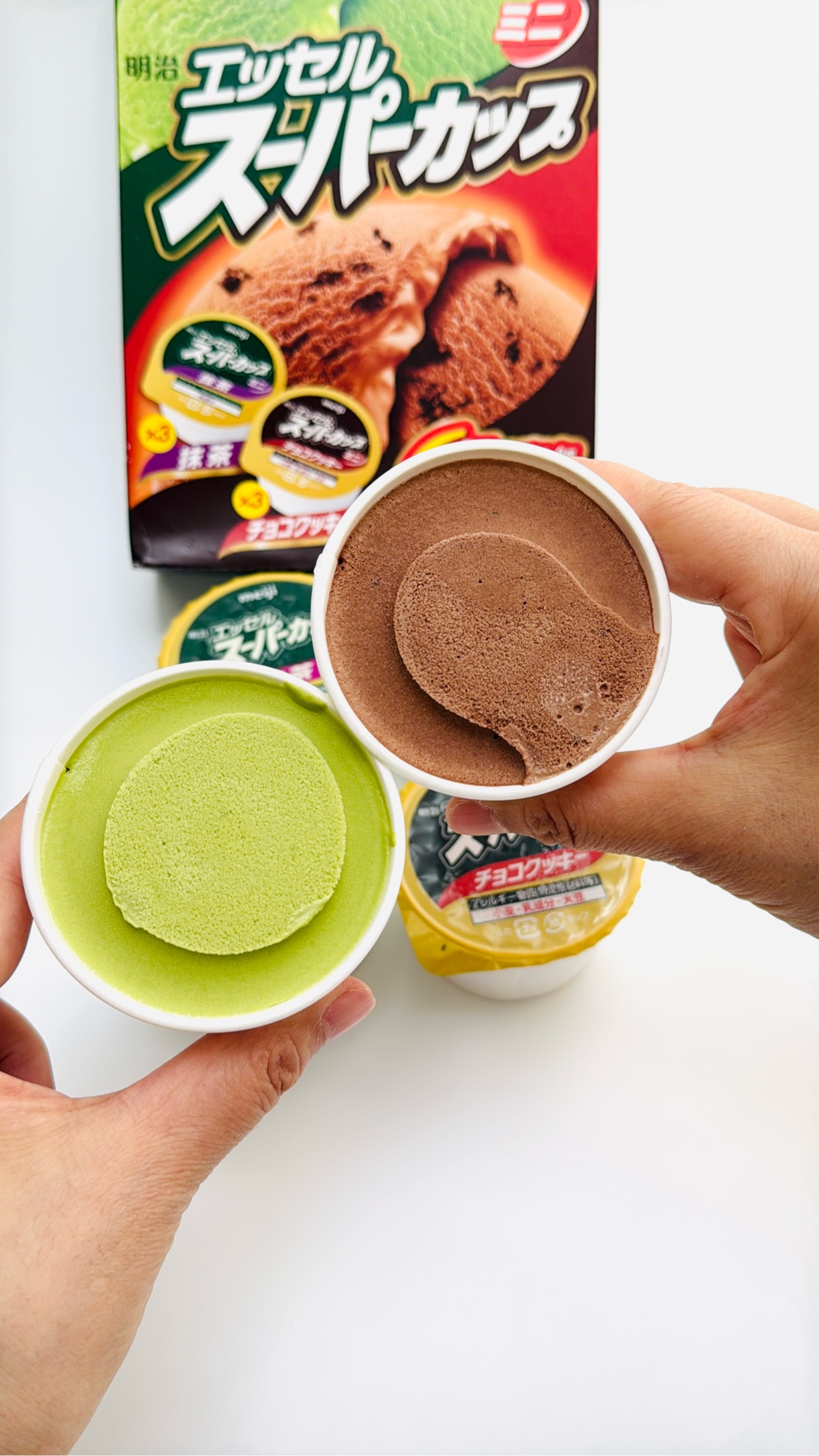 明治 エッセル スーパーカップミニ 抹茶・チョコクッキー アイス 6個