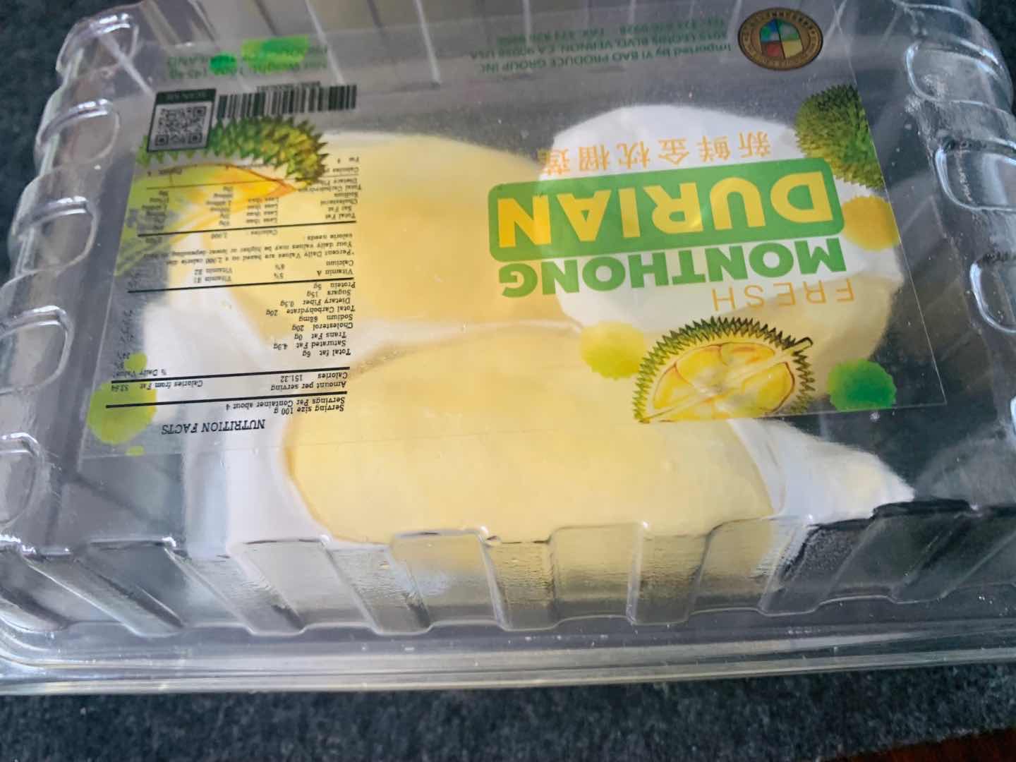 新鲜泰国金枕头榴莲- Weee!