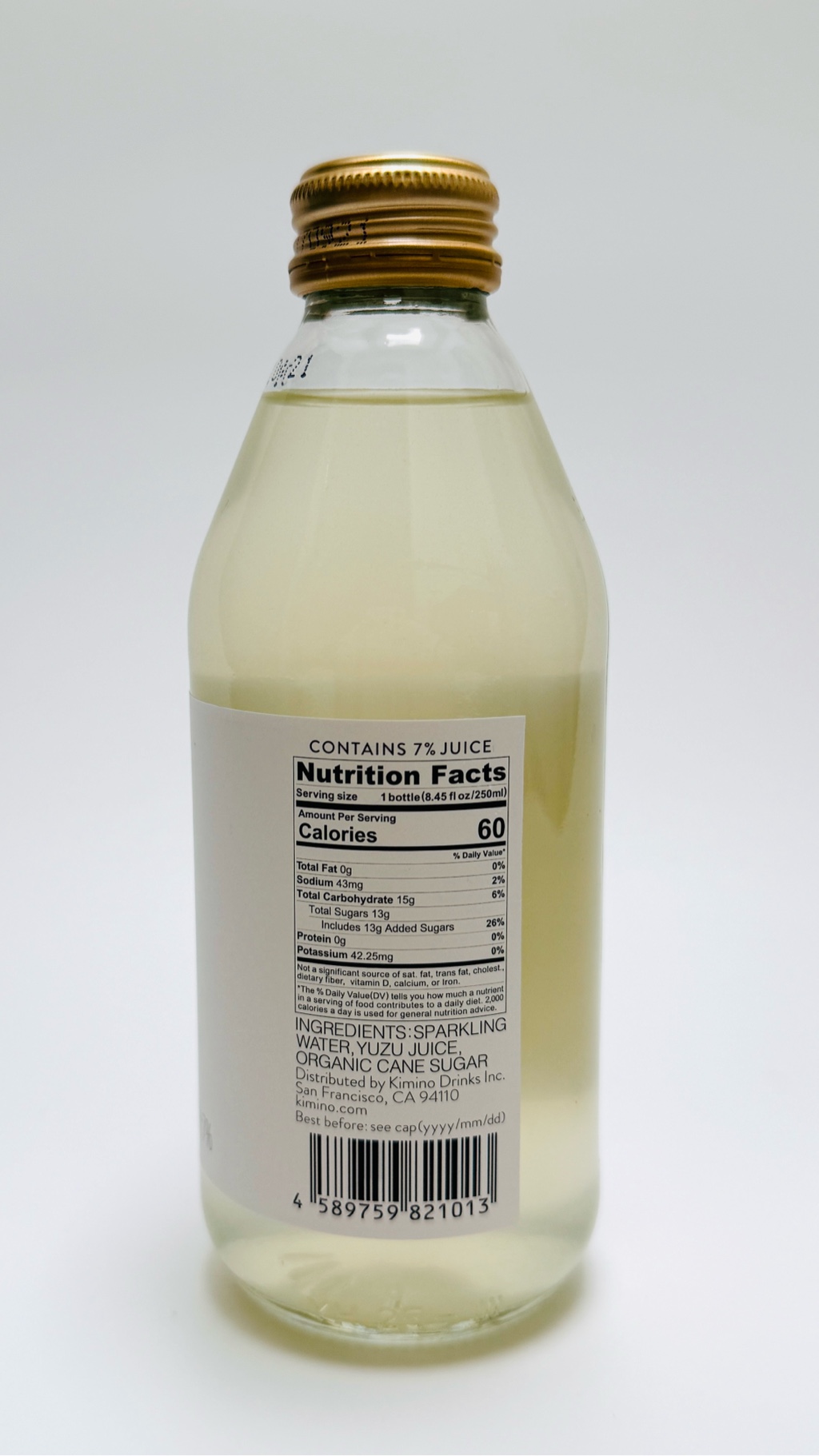 Get Kimino Yuzu Sparkling Juice (Yuzu) 8.45 fl.oz Delivered | Weee