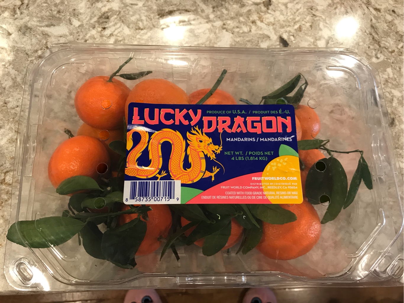 Fresh Mandarins with Leaf Box - Weee!