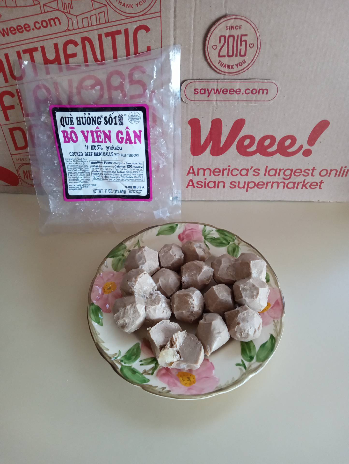 故乡牌牛筋肉丸11 盎司- Weee!