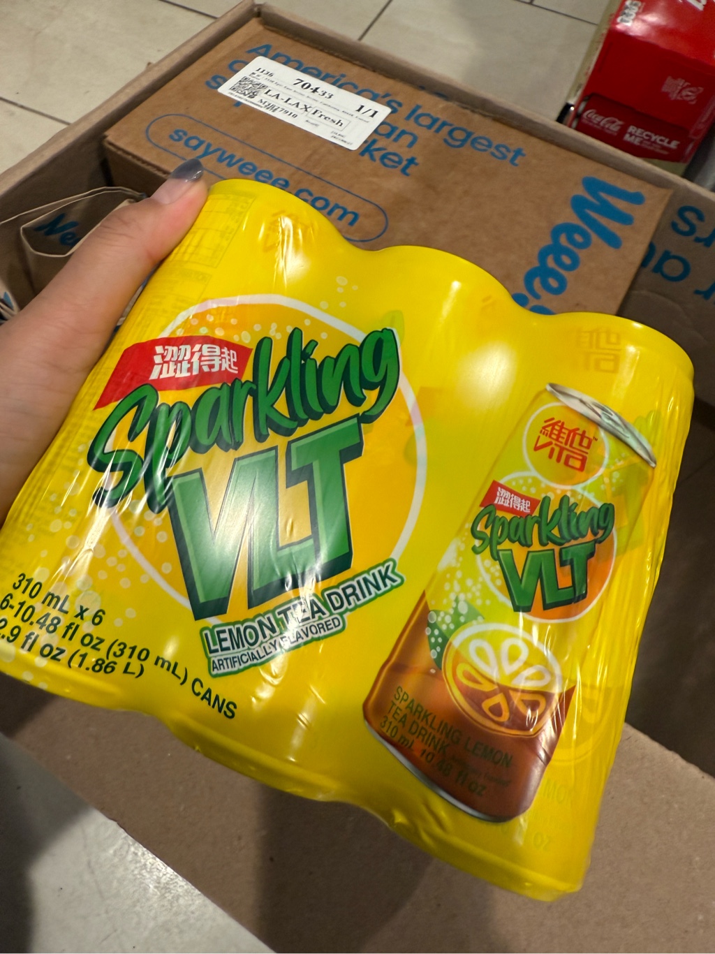 维他柠檬汽泡茶310 毫升*6 罐- Weee!
