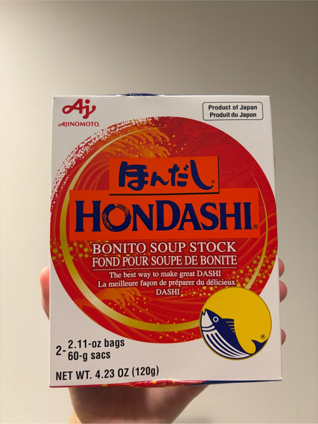 味の素 ほんだし 顆粒 和風だしの素 60gx2袋入り 120 グラム - Weee!