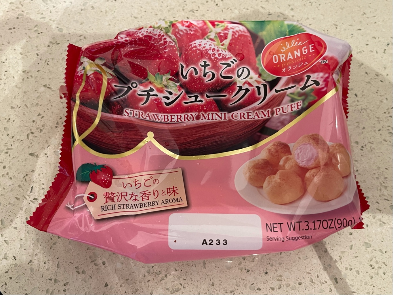 Orange いちごのプチシュークリーム 冷凍 - Weee!