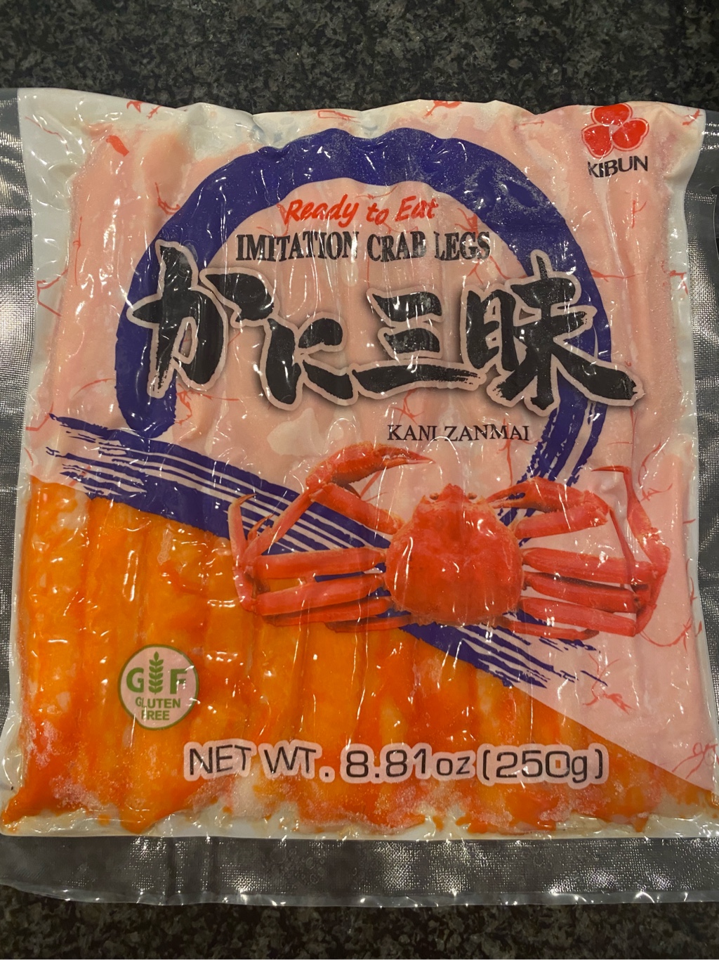 Kibun カニカマ カニ三昧 250 グラム - Weee!