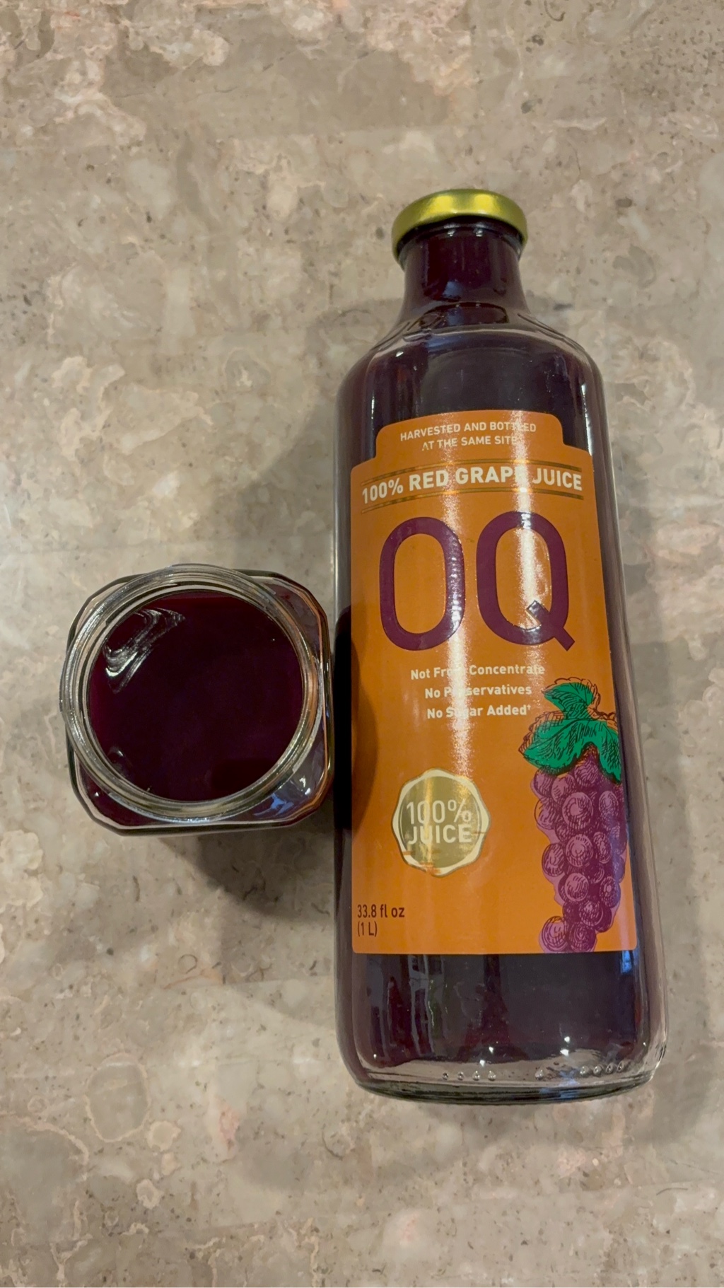 OQ 100% Red Grape Juice 1000 ml(ミリリットル) - Weee!