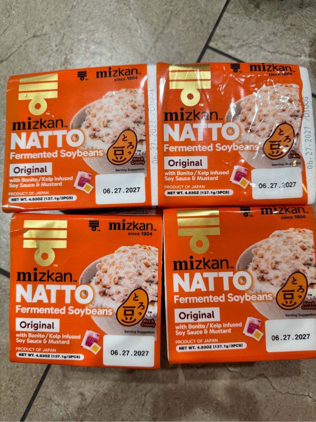 Get Mizkan Kintsubu Toromame Natto Rich Flavor Frozen 3pk 4.84 oz