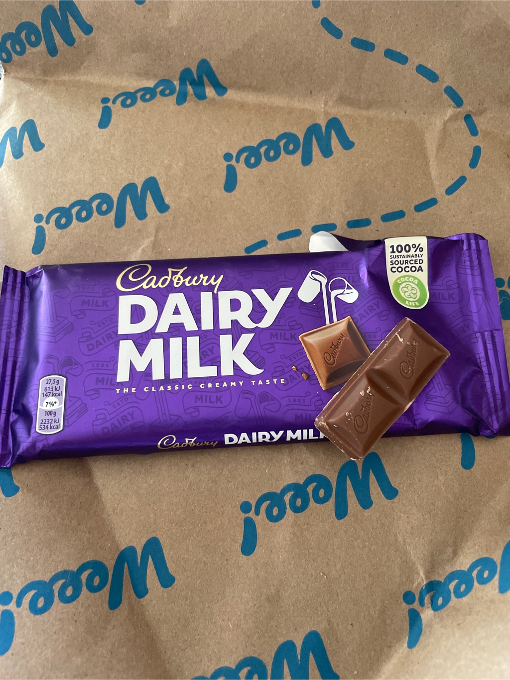 Cadbury Dairy Milk Milk Chocolate - Weee!