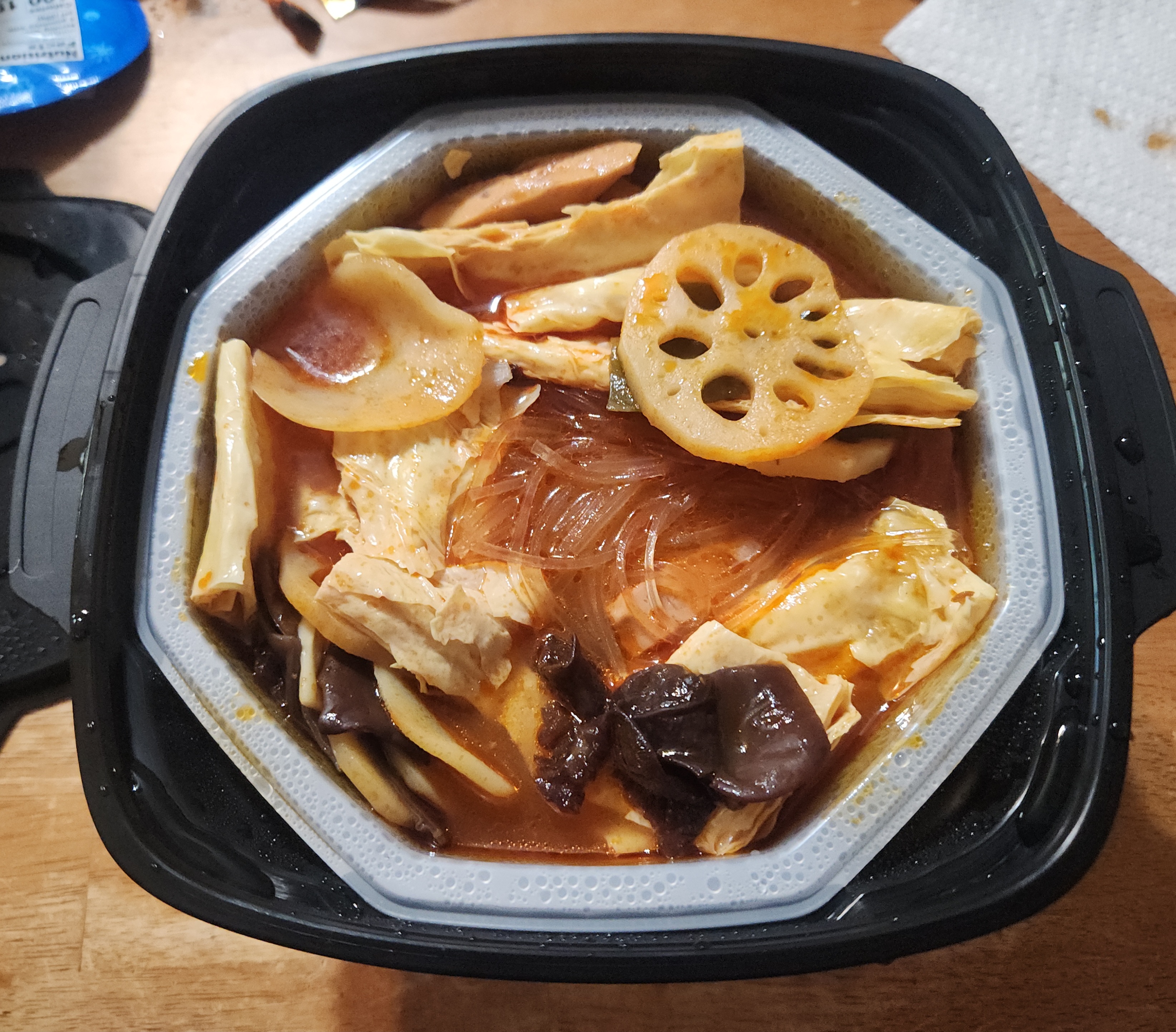 Get Haidilao Tomato Flavor Hot Pot with Plant-based Luncheon Meat