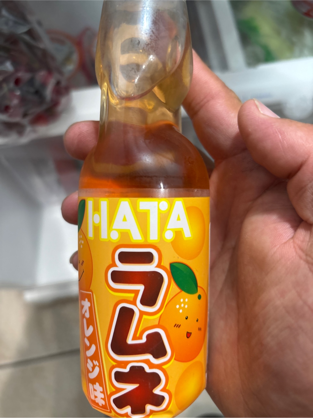 ハタ鉱泉 ラムネ オレンジ味 - Weee!