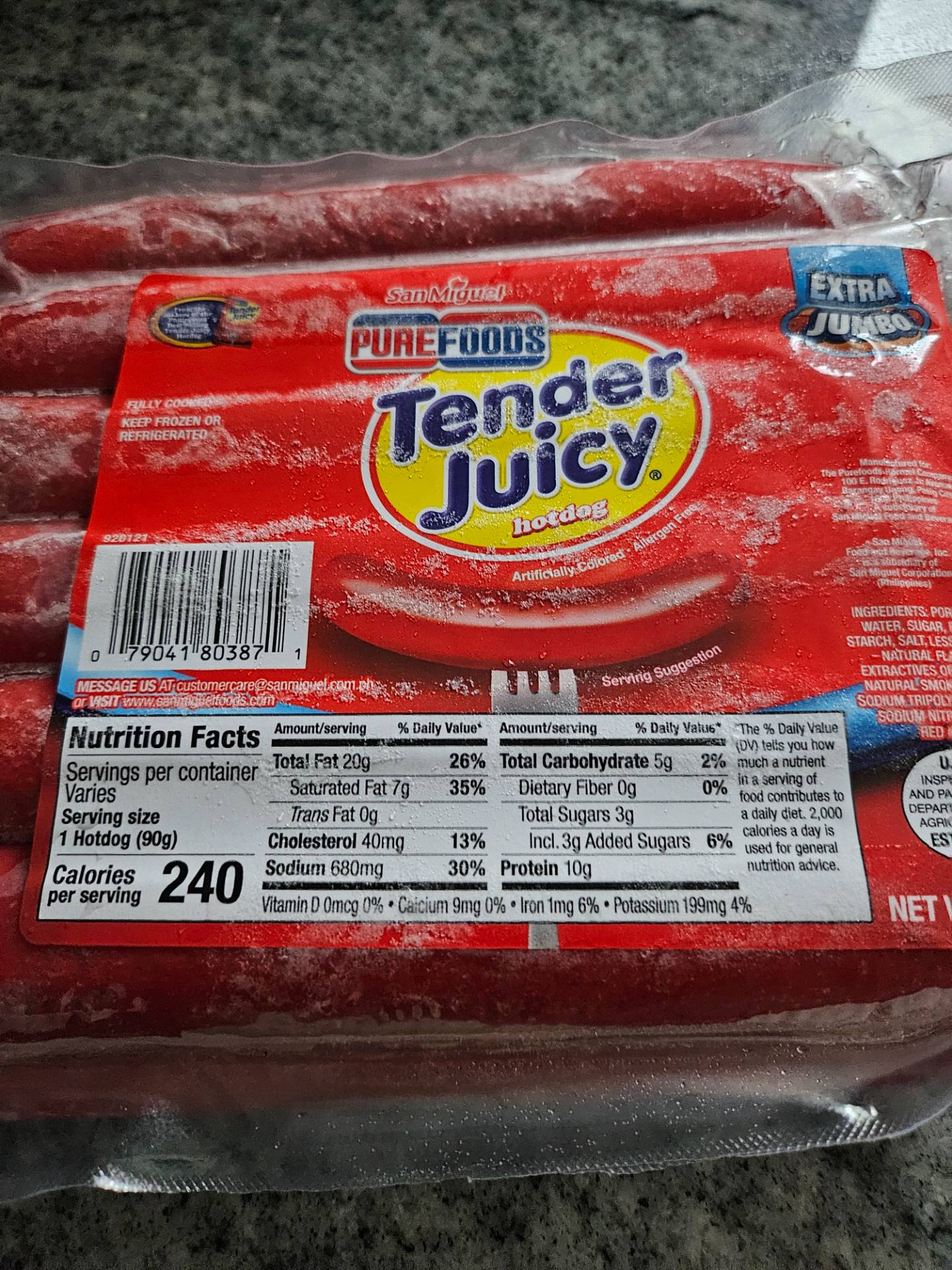 その他 PUREFOODS Tender Juicy (Marine Marine) PUREFOODS Tender Juicy Hotdogs Regular (1lb/12oz) – Tindahan