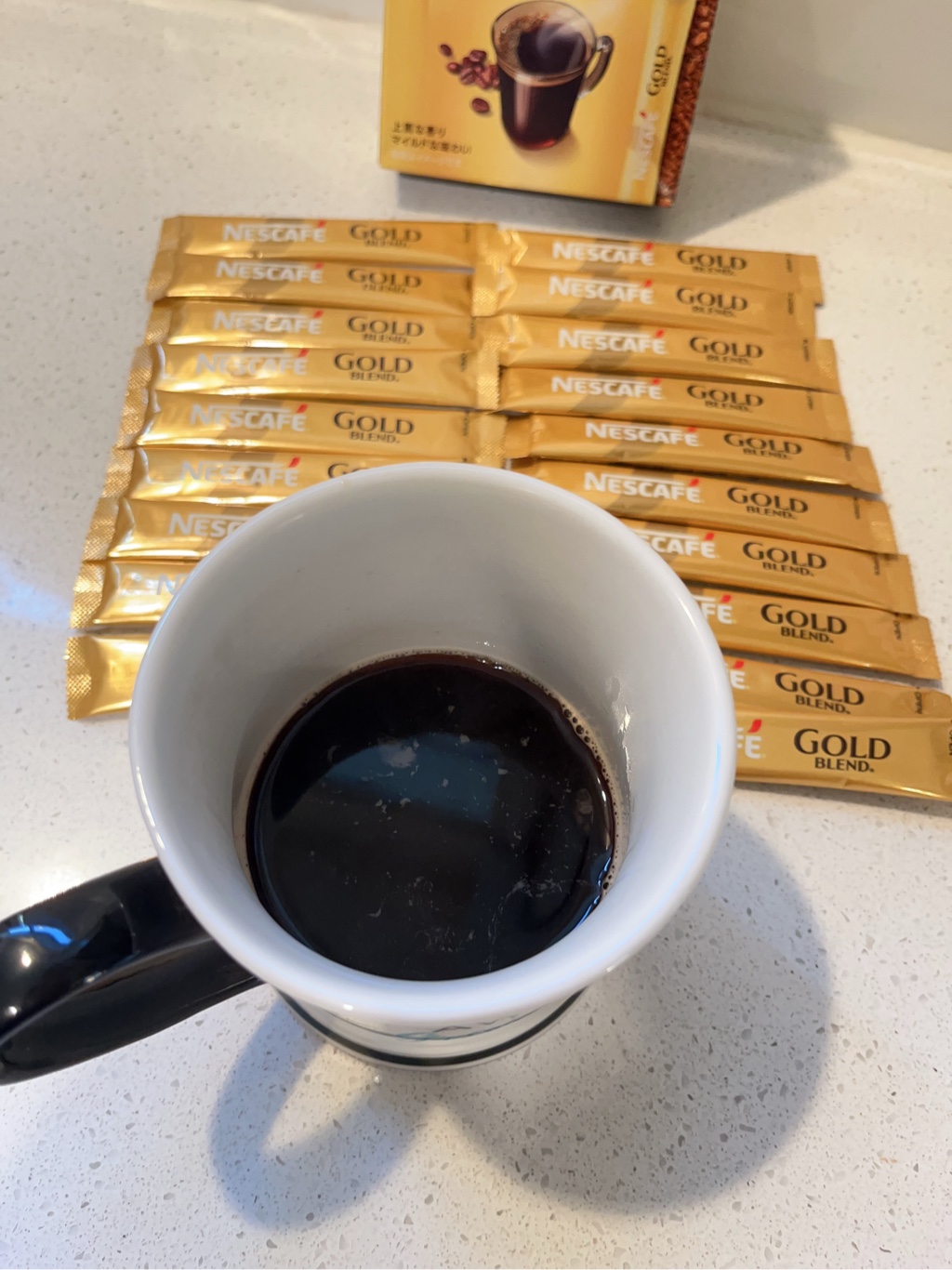 Nescafe Gold Blend Black Coffee Sticks Classic 20p 1 count - Weee!