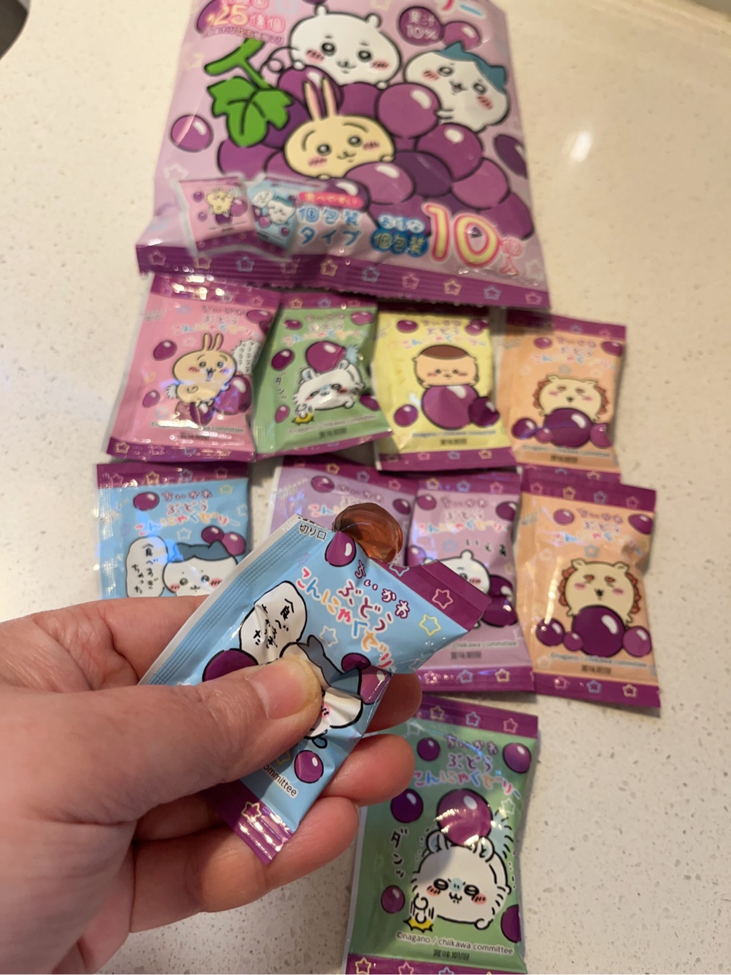 Yokoo CHIIKAWA Konjac Jelly Grape Flavor - Weee!