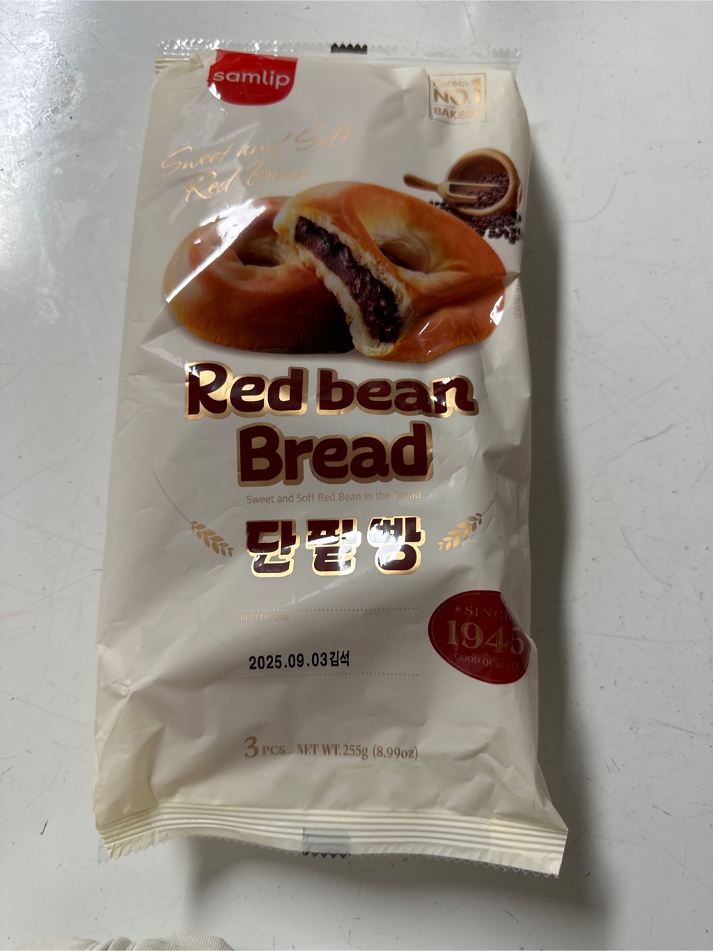 Samlip 韓国風アンパン 3枚入 255 グラム - Weee!