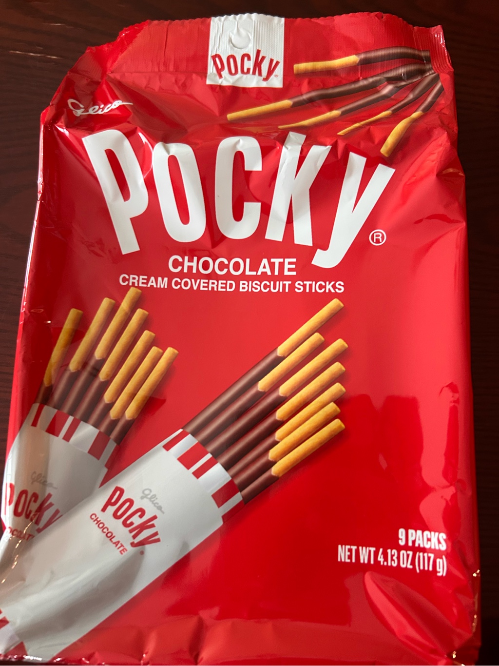 Glico ポッキー チョコレート味 9パック 117 グラム - Weee!
