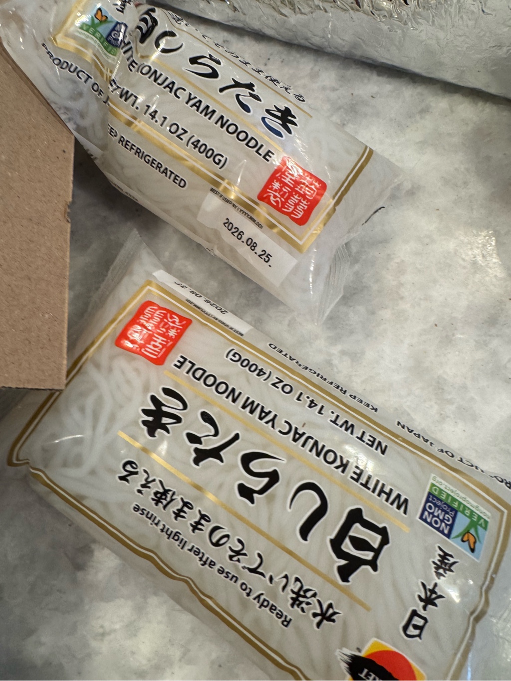 しらたき J-Basket 白しらたき 糸こんにゃく 400 グラム - Weee!