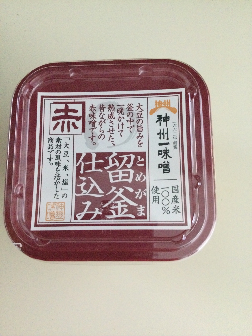 MISO様確認ページ 神州一味噌 留釜仕込み 赤味噌 750g 26.5 オンス - Weee!