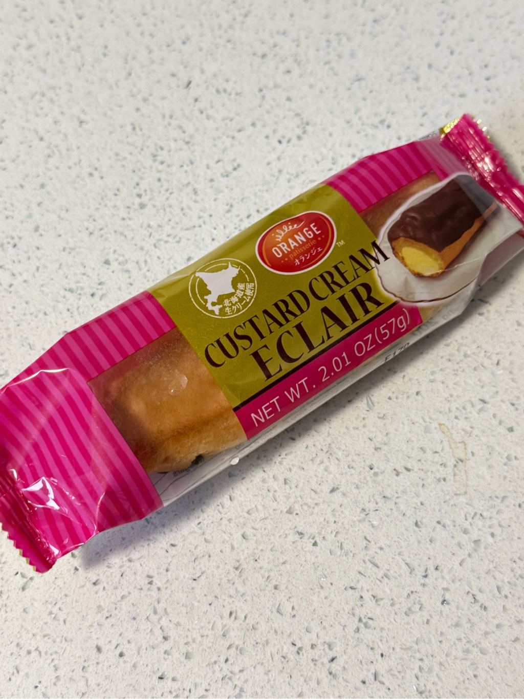 Get Orange Eclair with Custard Cream, Frozen 57 g Delivered