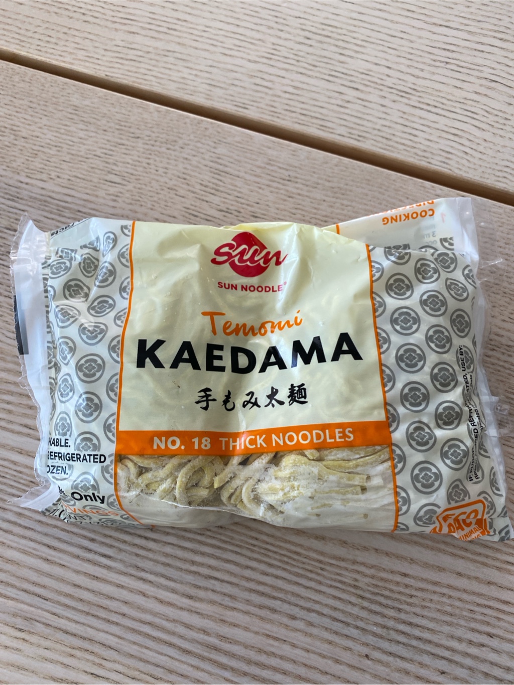 Sun Noodle 替え玉 手もみ太麺 冷凍 11 オンス - Weee!