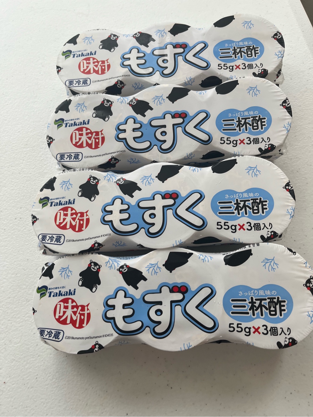 味付もずく 三杯酢 3個入り 165 グラム - Weee!