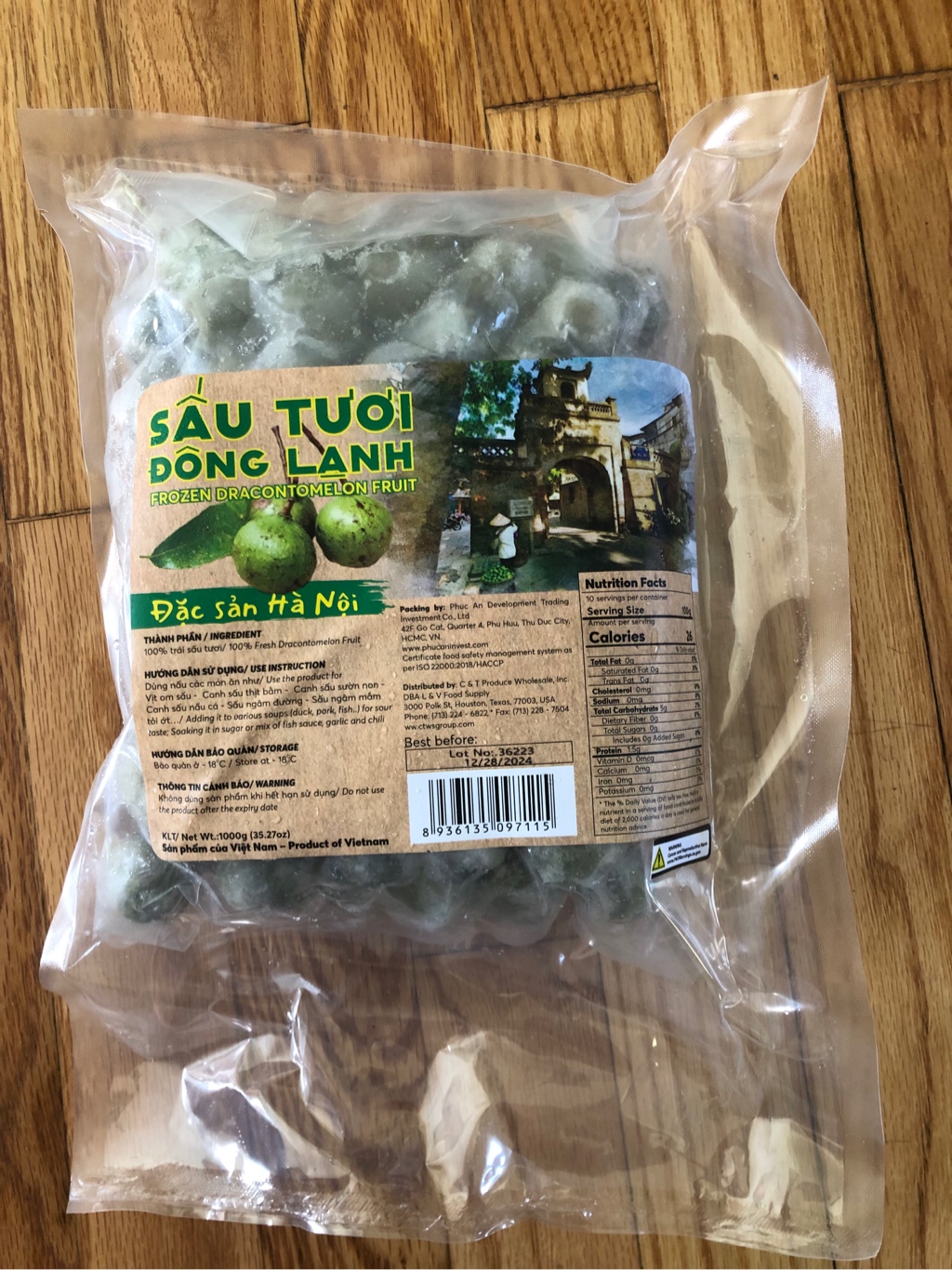 Trái Sấu Tươi Đông Lạnh Phúc An - Weee!