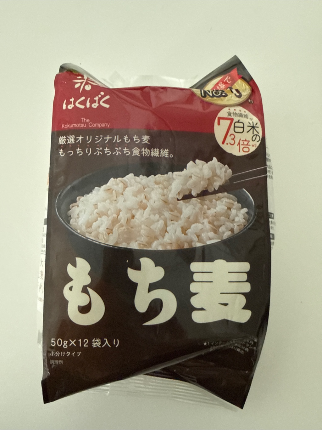 はくばく もち麦 小分けタイプ 50gx12袋入り 600 グラム - Weee!