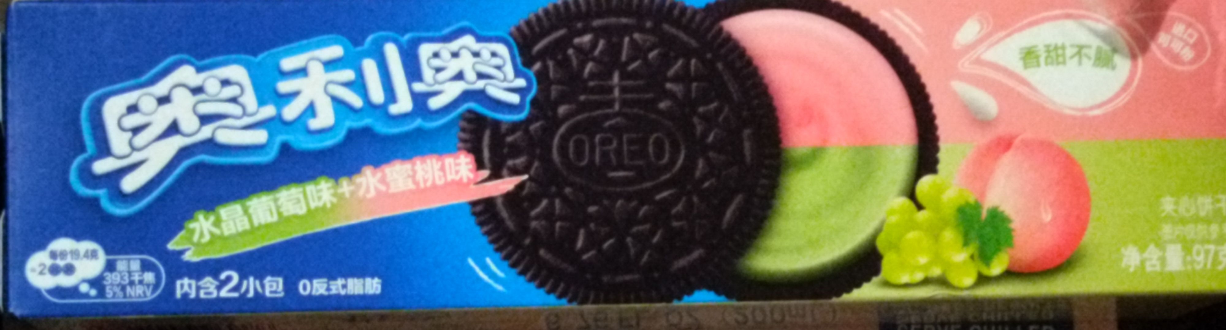 Oreo Crystal Grape Peach Biscuit 97 グラム - Weee!
