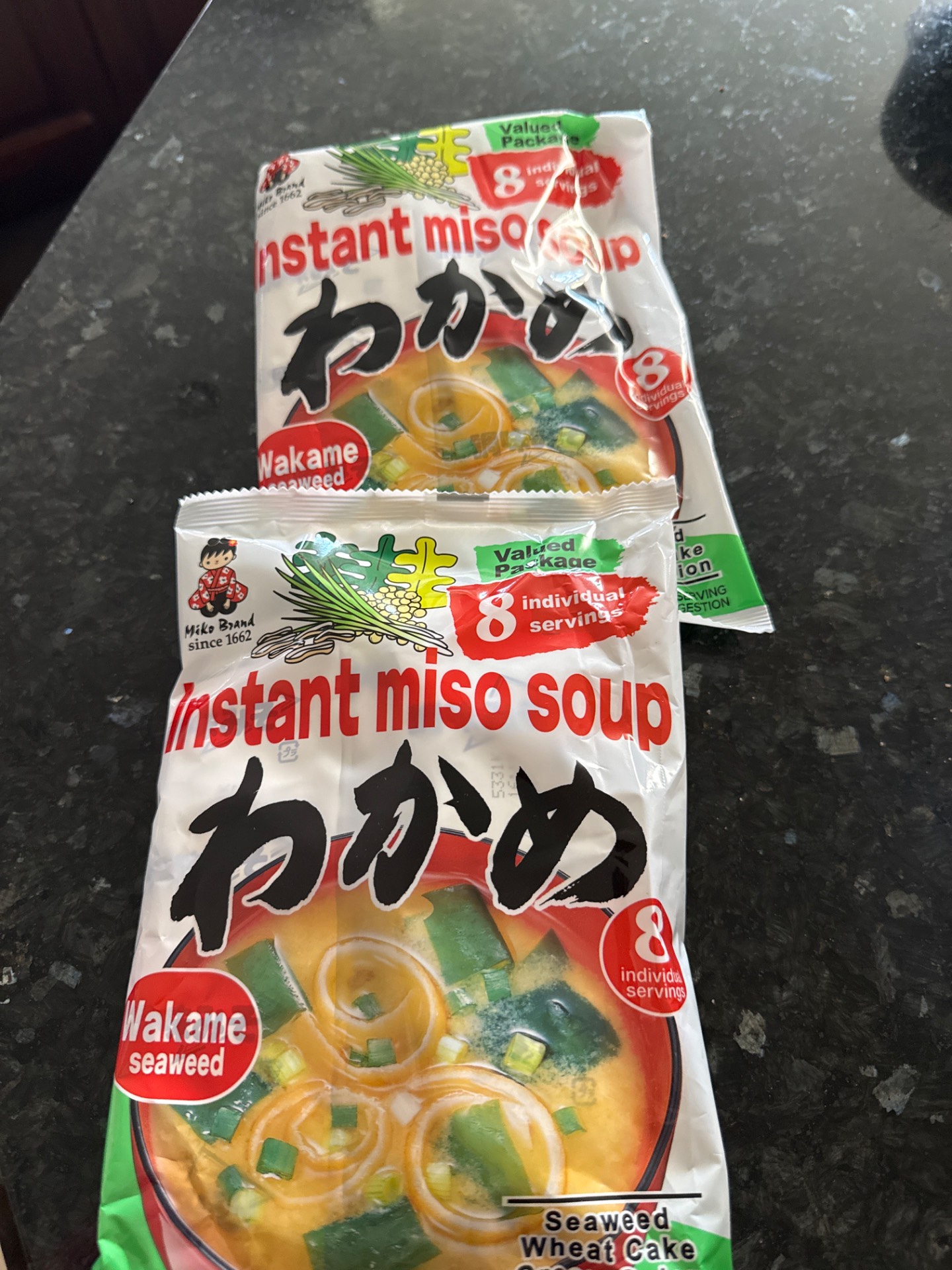 Get Miko Brand Instant Miso Soup, Wakame Seaweed 8 pcs 5.5 oz