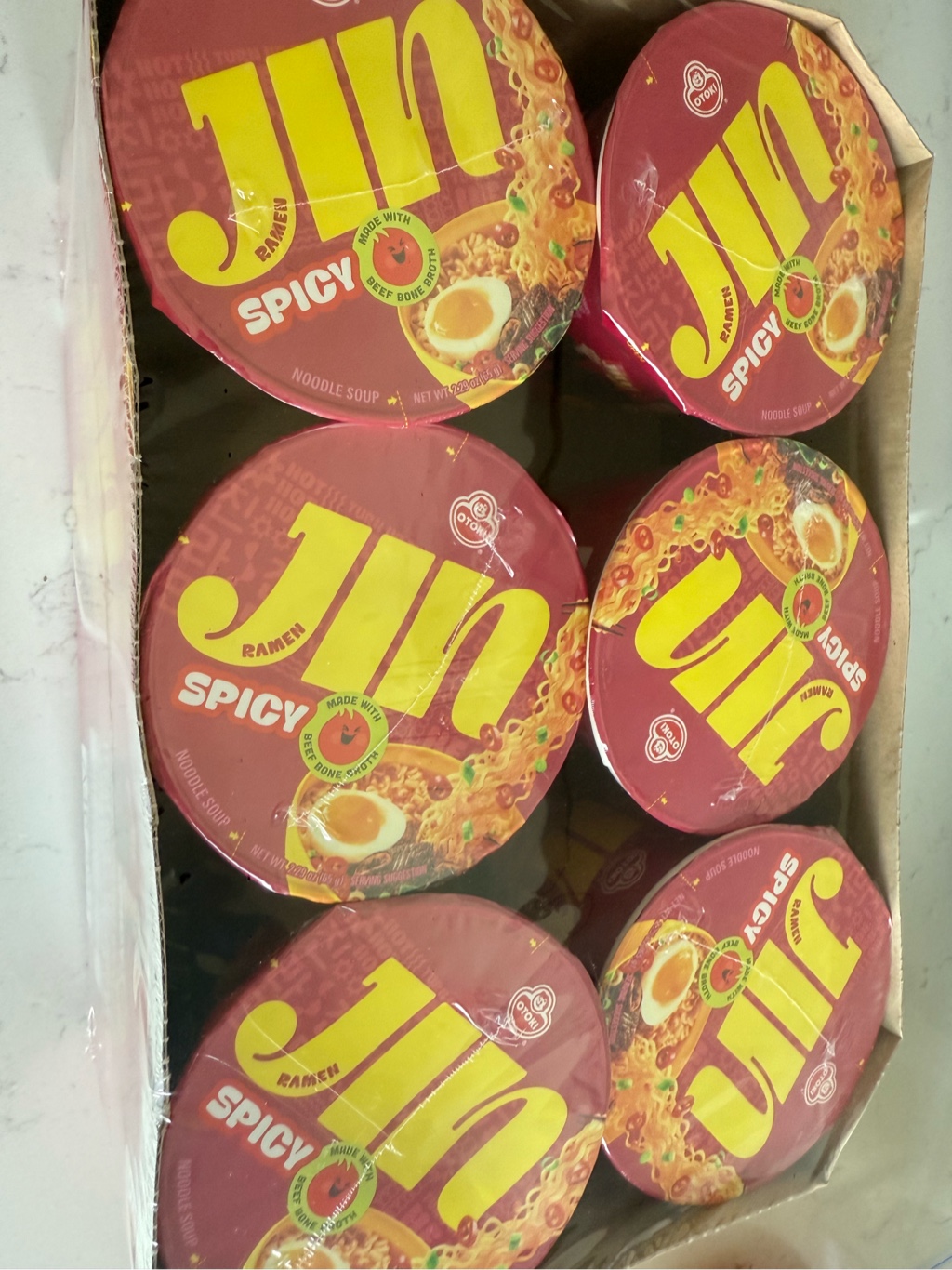 不倒翁金拉麪香辣味2.29 盎司*6 个- Weee!